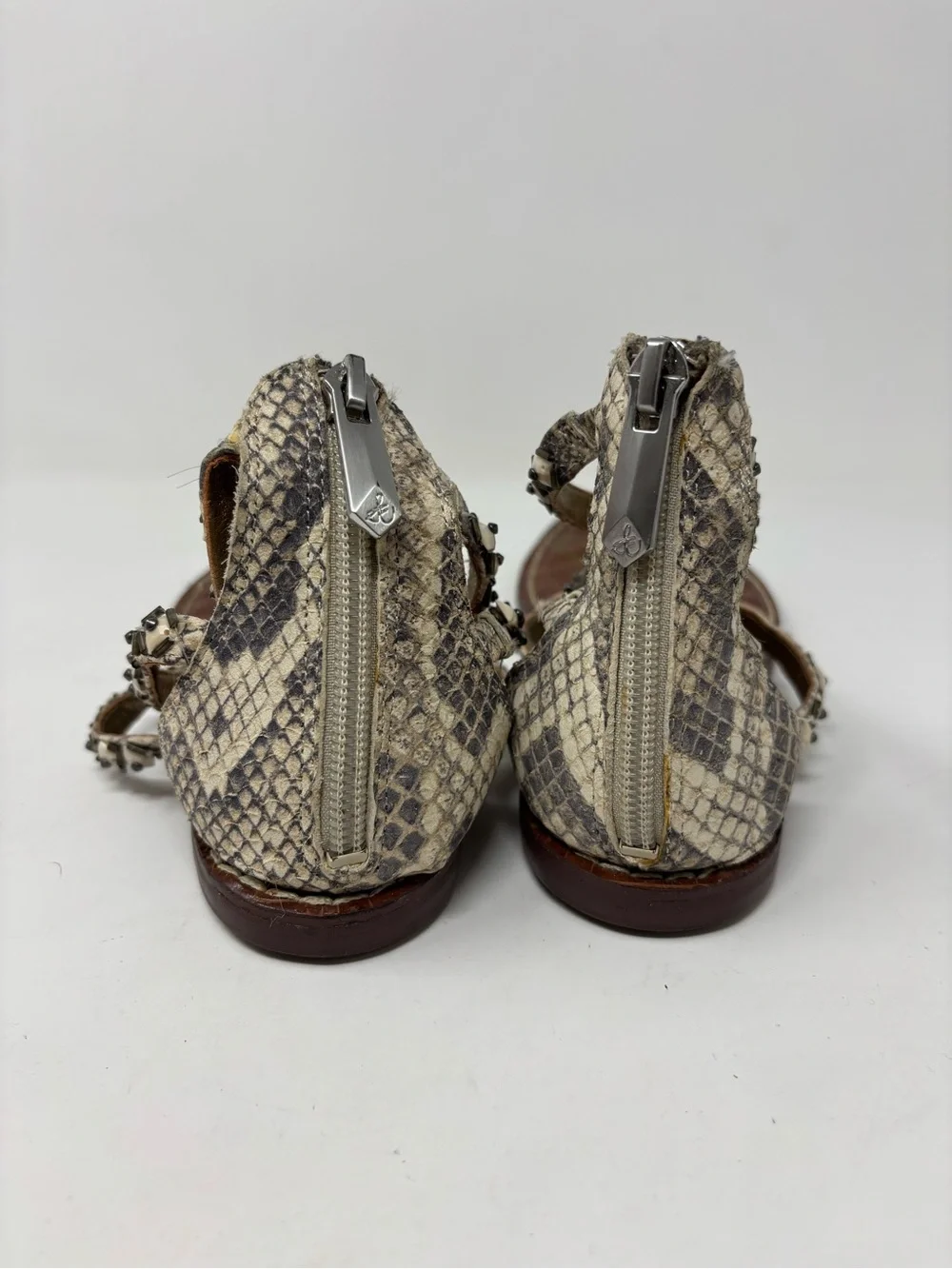 Sam Edelman leopard print calf hair sandals size 5.5